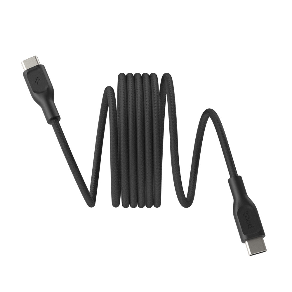 ElectroBoost - Magnetic 100W PD USB-C to USB-C Self-Winding Cable