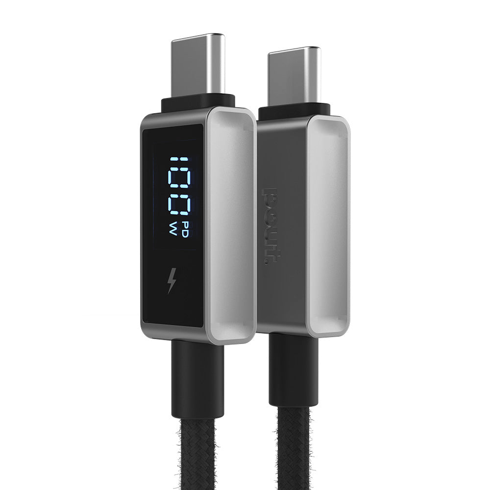 ElectroBoost - LED Display 100W PD USB-C to USB-C Data Cable