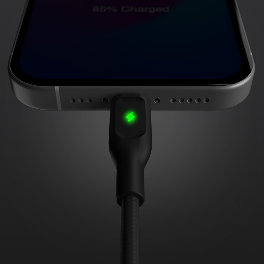 ElectroBoost - Thunderbolt LED 100W PD USB-C to USB-C Data Cable