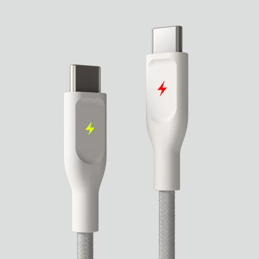 ElectroBoost - Thunderbolt LED 100W PD USB-C to USB-C Data Cable
