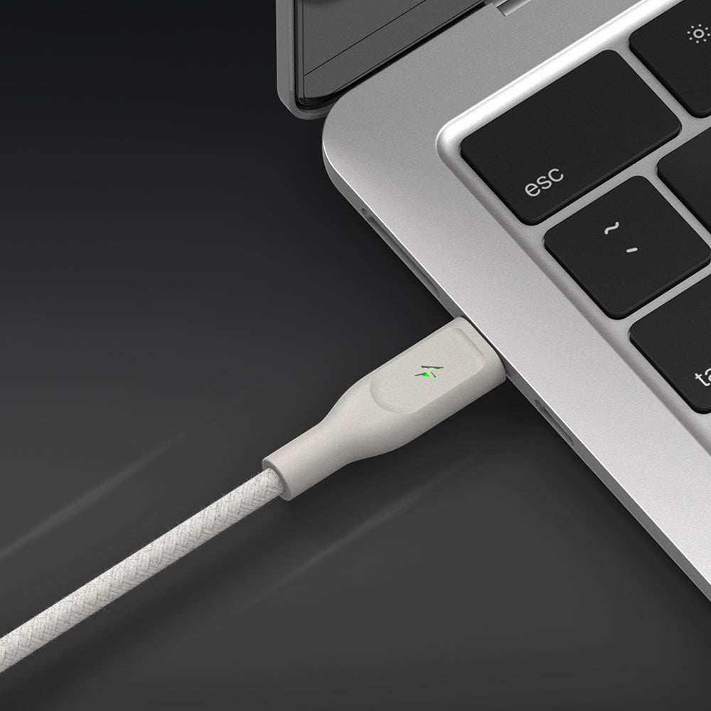 Supports USB-C PD 3.0 up to 100W (20V/5A), rapidly charging laptops, tablets, and smartphones including MacBook, iPad, and Galaxy devices. 