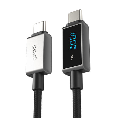 ElectroBoost - LED Display 100W PD USB-C to USB-C Data Cable