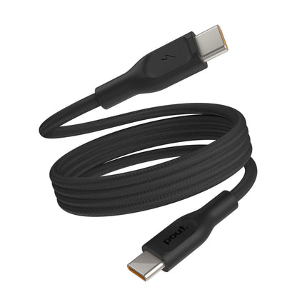ElectroBoost - Magnetic 100W PD USB-C to USB-C Self-Winding Cable