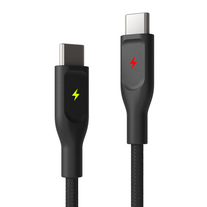 ElectroBoost - Thunderbolt LED 100W PD USB-C to USB-C Data Cable