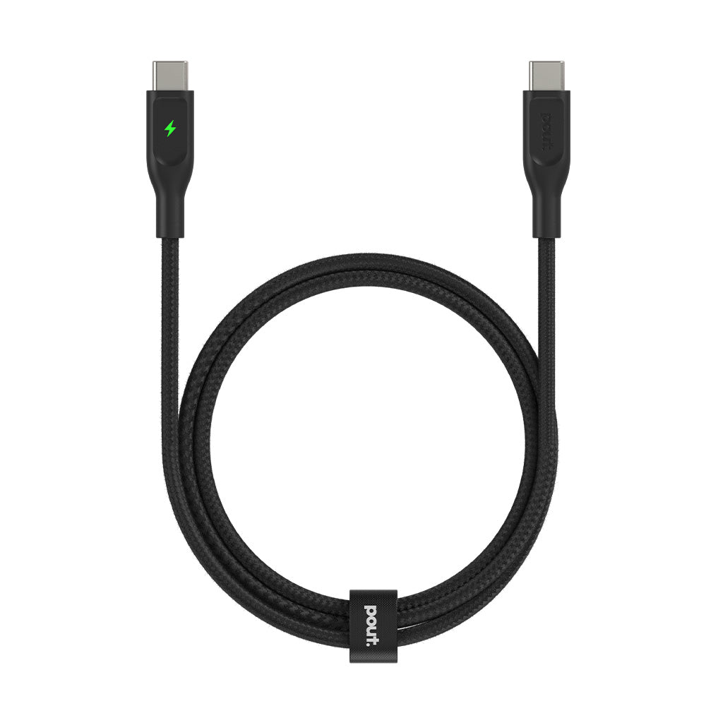ElectroBoost - Thunderbolt LED 100W PD USB-C to USB-C Data Cable