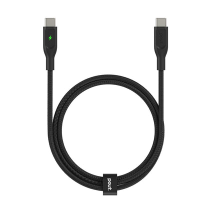 ElectroBoost - Thunderbolt LED 100W PD USB-C to USB-C Data Cable
