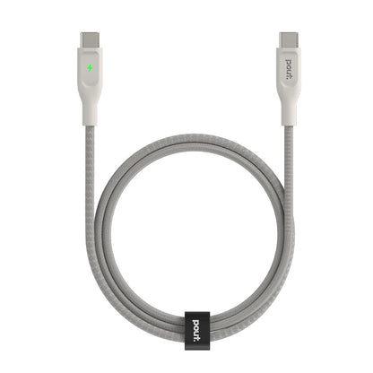 ElectroBoost - Thunderbolt LED 100W PD USB-C to USB-C Data Cable