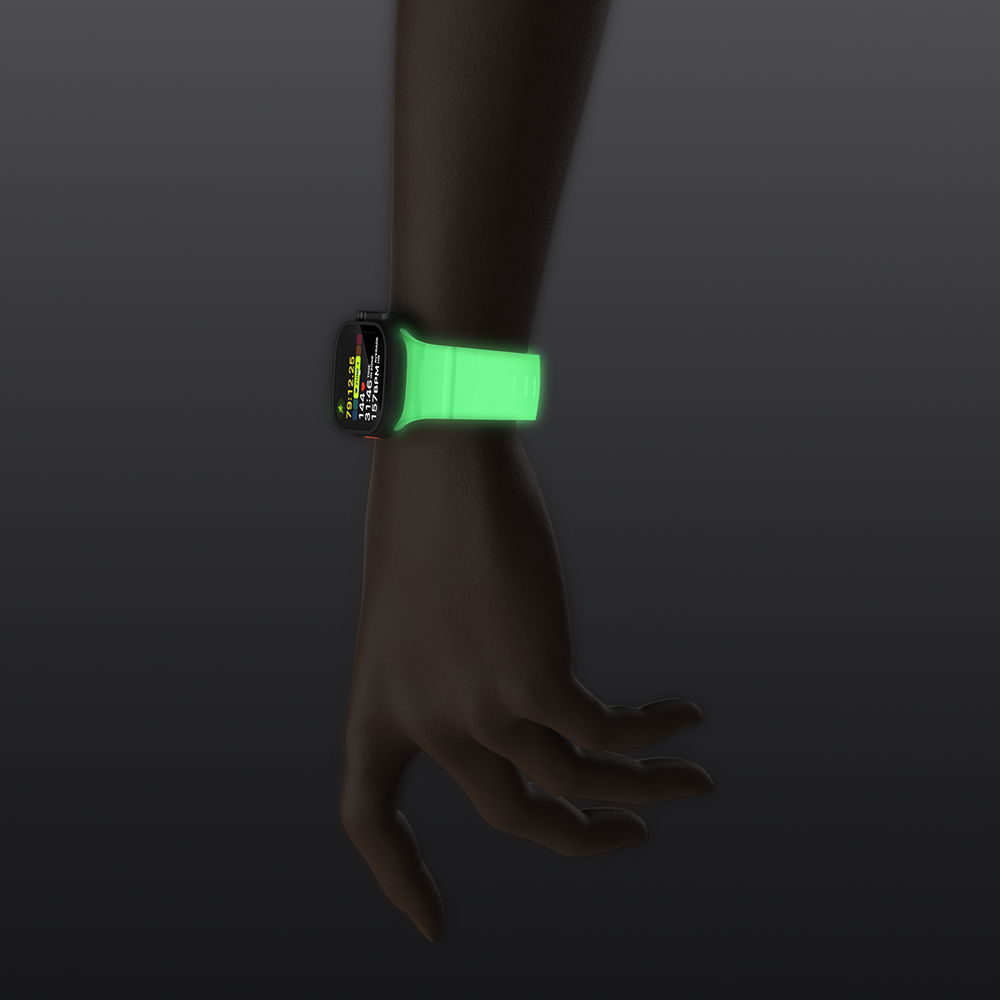 Crafted from skin-friendly, soft premium silicone. It is lightweight and flexible, naturally contouring to your wrist for comfortable all-day wear.