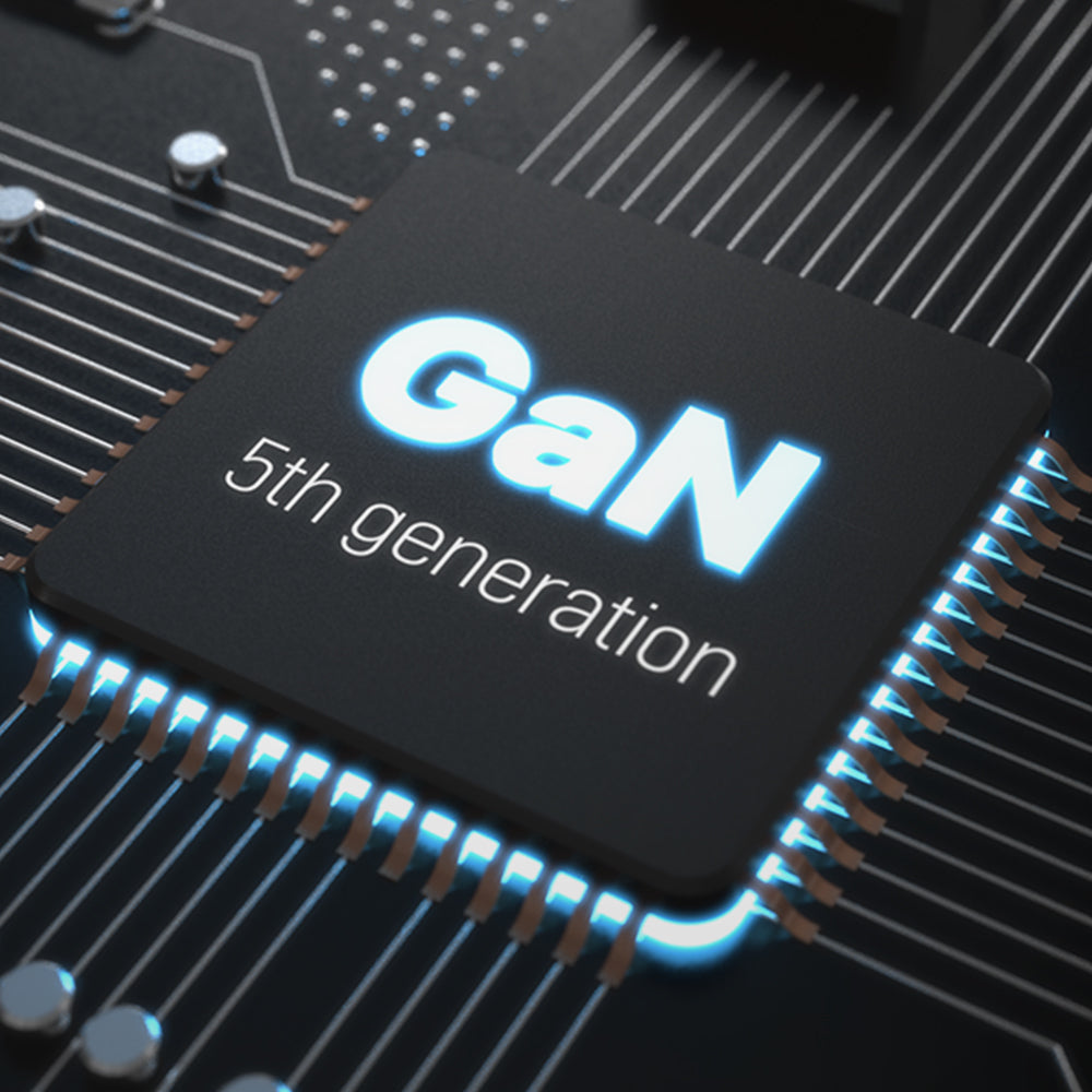 GaN enables a smaller, cooler design, while PPS adjusts power for Apple, Samsung, and more.