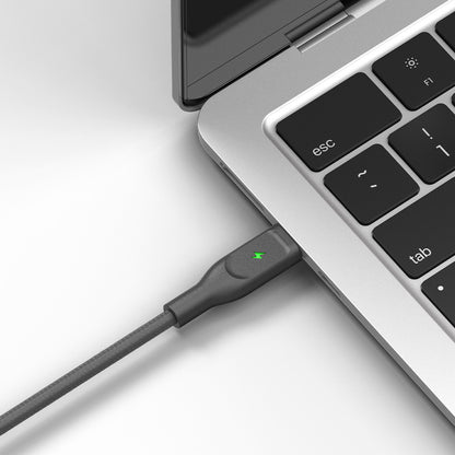 ElectroBoost - Thunderbolt LED 100W PD USB-C to USB-C Data Cable