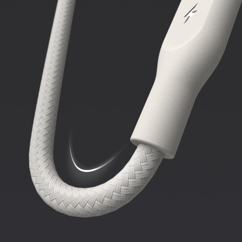 Tested for 25,000+ bends; orange-tipped USB-C ends provide easy port identification and a signature design touch. 