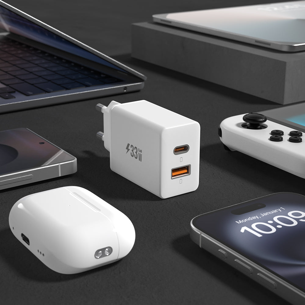 Lightweight, compact, and supports 220V for global use.