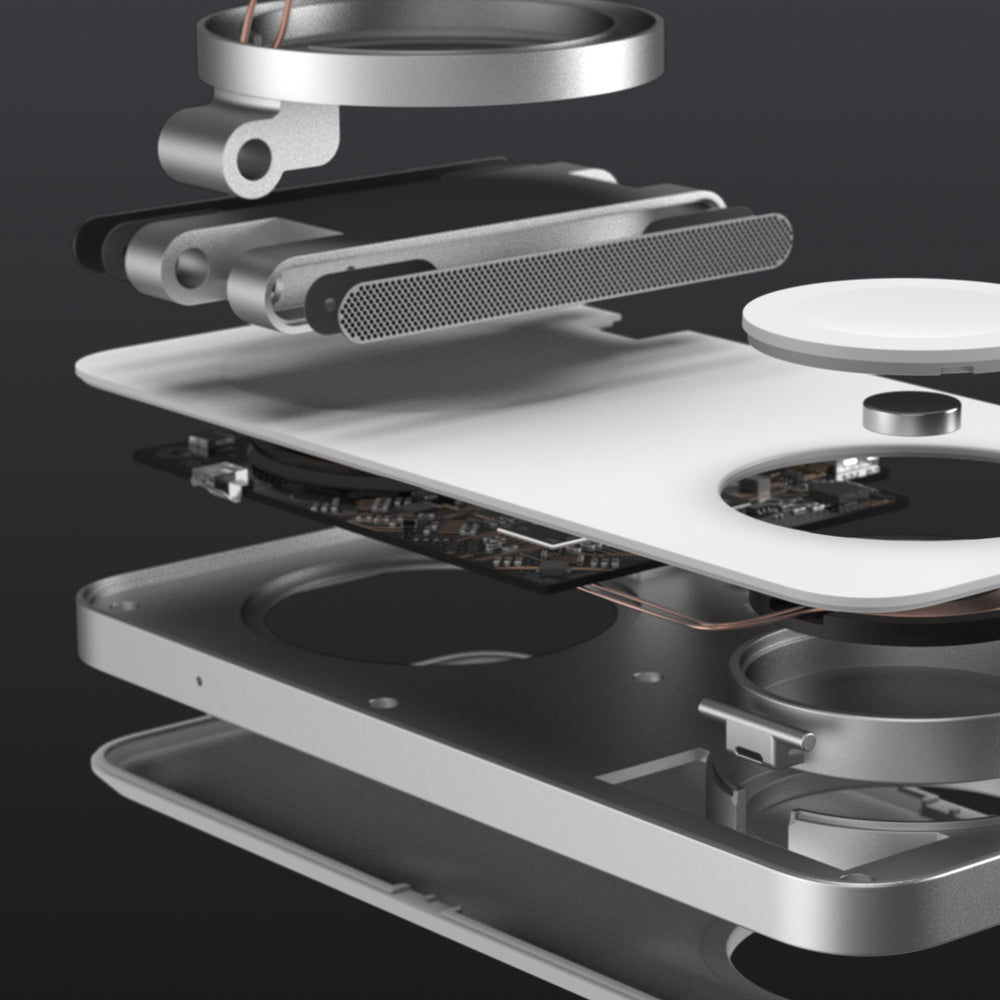 Made with durable zinc alloy finish, this charging station combines functionality with a premium, modern aesthetic that complements any space.