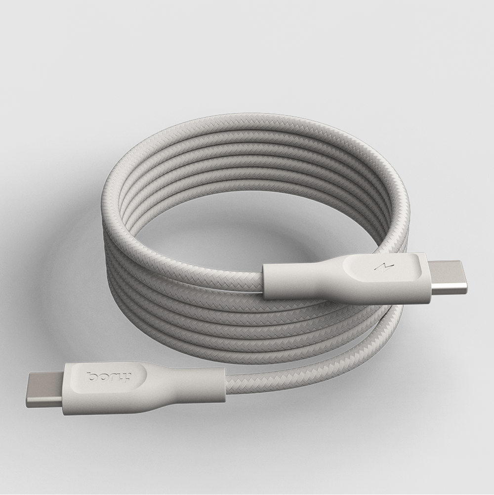 ElectroBoost - Magnetic 100W PD USB-C to USB-C Self-Winding Cable