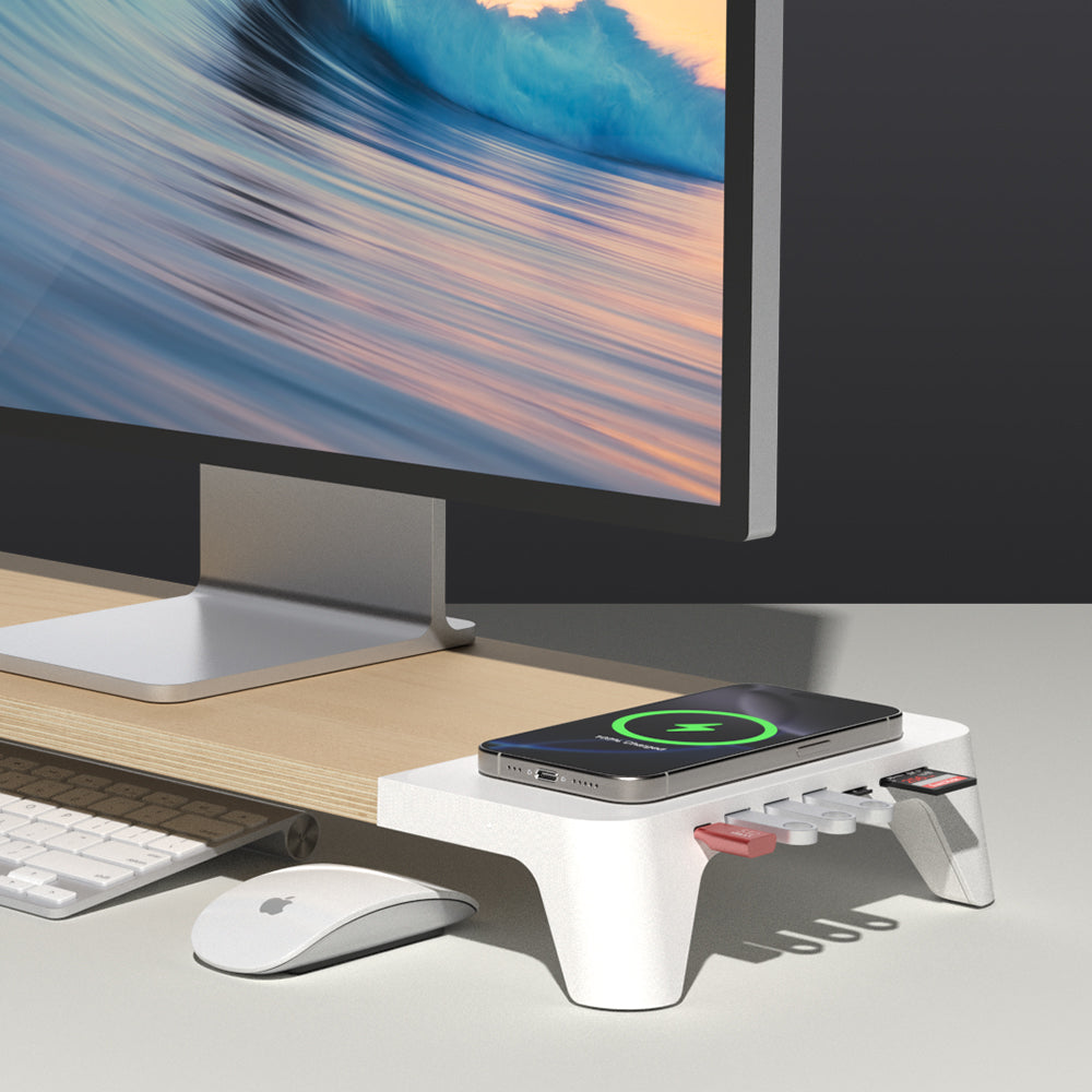 Simply place your phone on this area to charge your phone wirelessly which can support 5W / 7.5W / 10W / 15W output