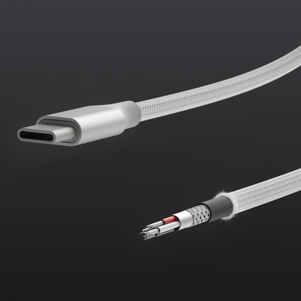 The included fabric-braided Type-C to C charging cable offers durability and flexibility while ensuring efficient power transfer. Its premium design not only lasts longer but also complements the stylish look of the charging pad.