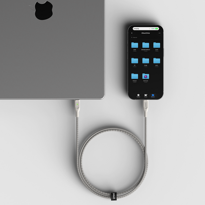 ElectroBoost - Thunderbolt LED 100W PD USB-C to USB-C Data Cable