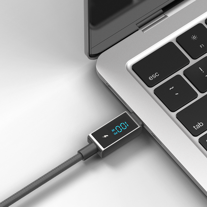 ElectroBoost - LED Display 100W PD USB-C to USB-C Data Cable
