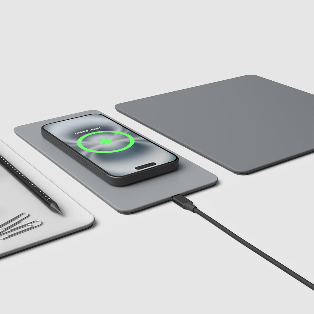 HANDS 3 SPLIT MAX　3種のパッドで自分好み マウスパッド PC HANDS3 SPLIT MAX Wireless Charging Mouse Pad (Cream) – POUT B2B